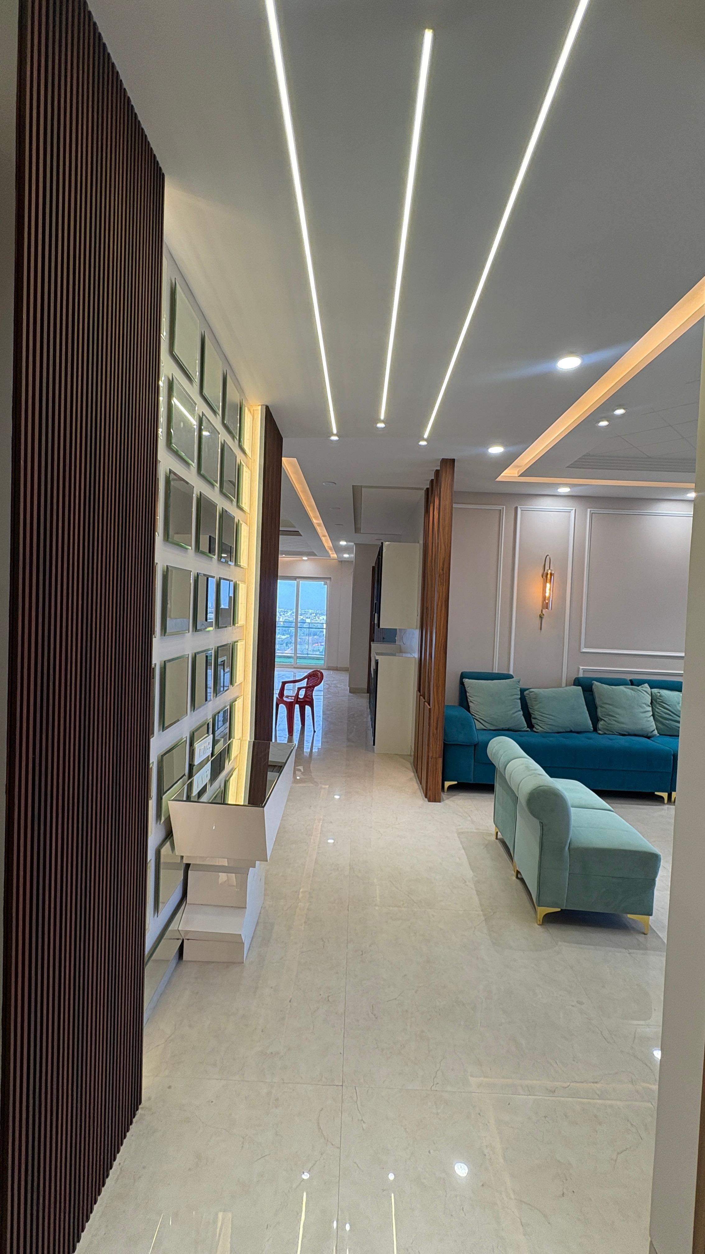 30. Modern Wooden Staircase Lobby